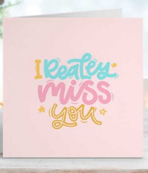 Miss You Card H