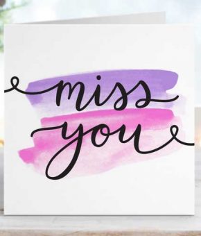 Miss You Card K