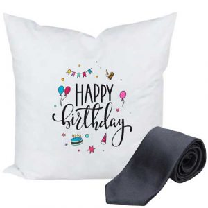 Bday Cushion With Tie