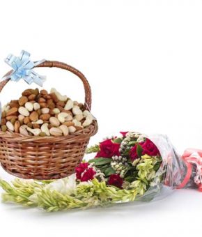 Dry Fruits With Flowers