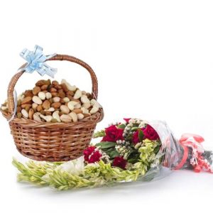 Dry Fruits With Flowers
