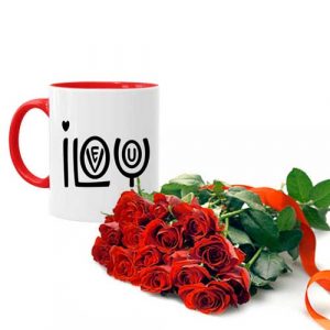 Love Mug With Roses